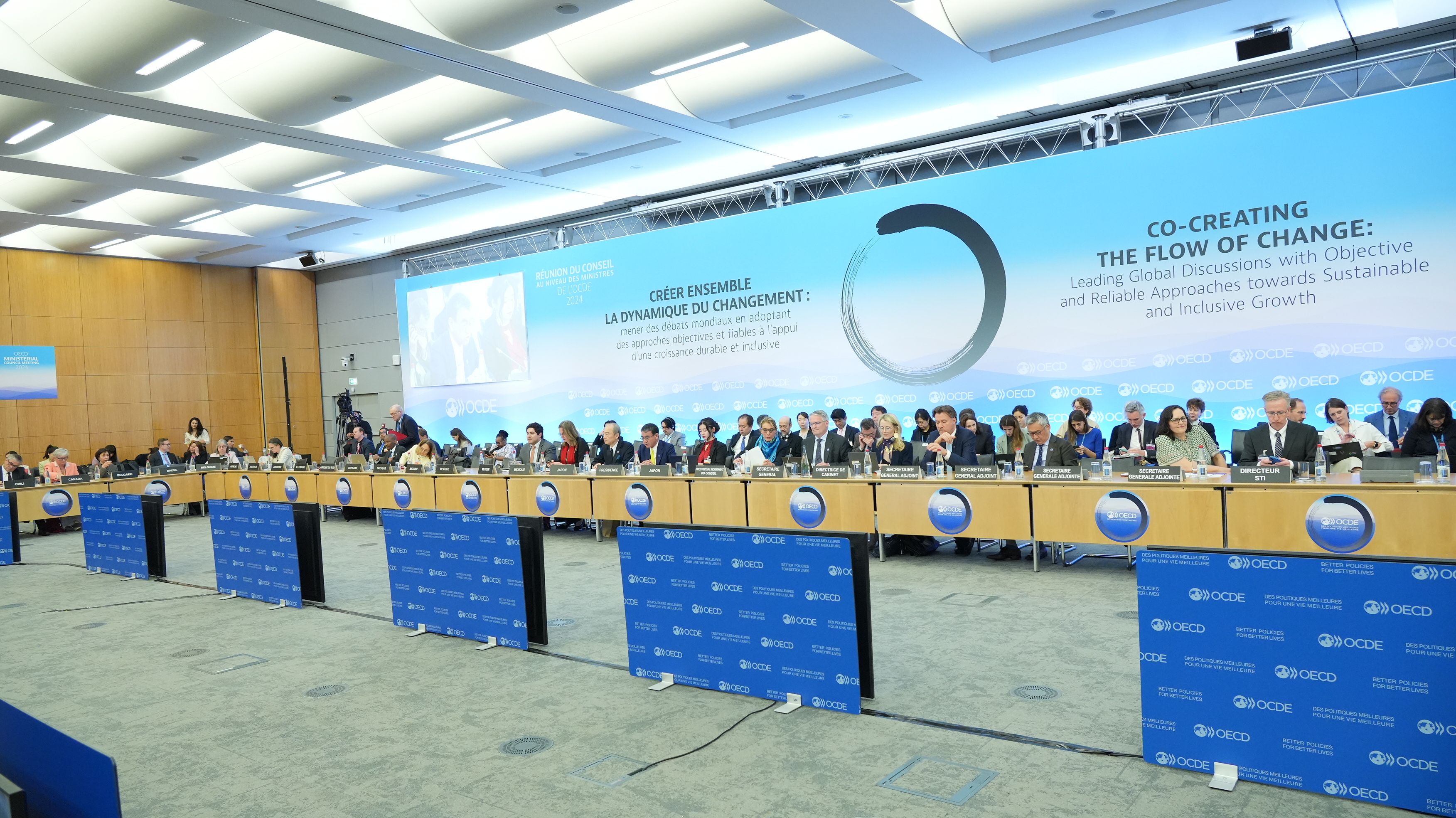 Photo of the OECD Ministerial Council Meeting in 2024.