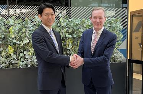 Meeting photo with Deputy Secretary General Tõnu Grünberg at the Ministry of Justice and Digital Affairs of Estonia.