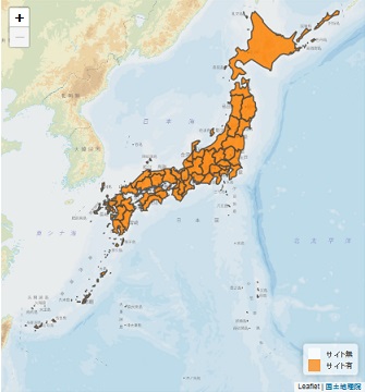 オープンデータ取組済自治体マップ